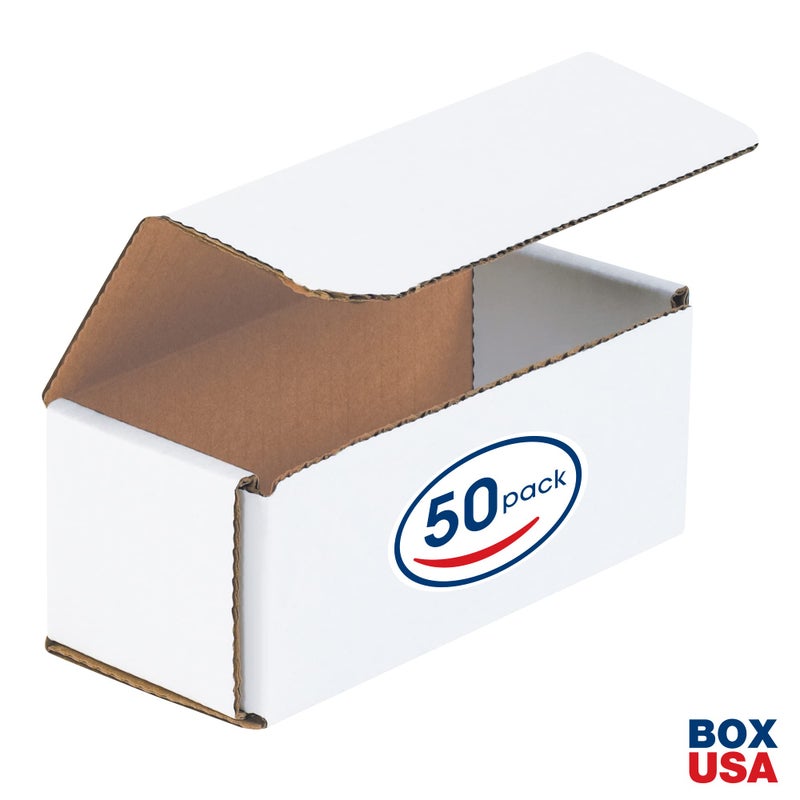 BOX USA BMRX3L 6 بوصة طول × 2 1/2 بوصة عرض × 2 3/8 بوصة ارتفاع، أبيض (عبوة من 50 قطعة) - Image 2